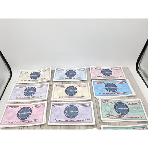 Who Wants To Be A Millionaire Replacement Money Set Of 14 - Picture 2 of 5